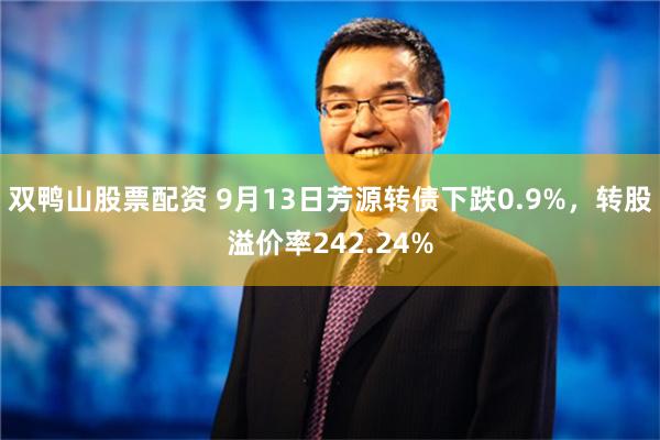 双鸭山股票配资 9月13日芳源转债下跌0.9%，转股溢价率242.24%