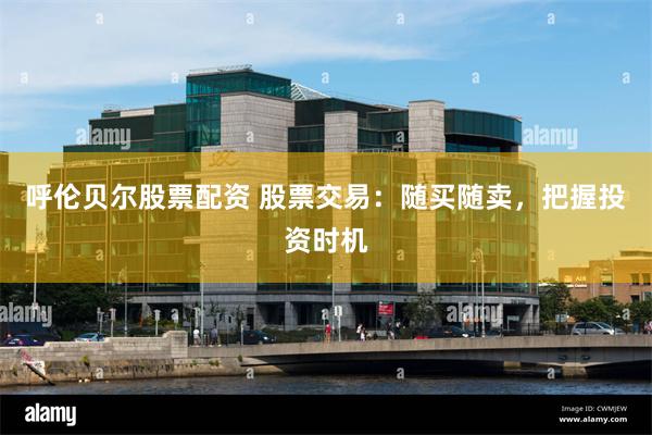 呼伦贝尔股票配资 股票交易：随买随卖，把握投资时机