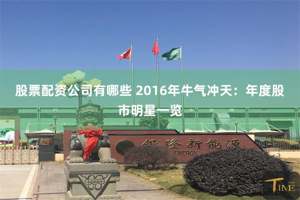 股票配资公司有哪些 2016年牛气冲天：年度股市明星一览