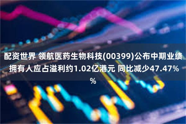 配资世界 领航医药生物科技(00399)公布中期业绩 拥有人应占溢利约1.02亿港元 同比减少47.47%