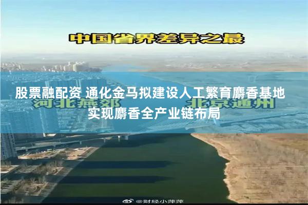 股票融配资 通化金马拟建设人工繁育麝香基地  实现麝香全产业链布局