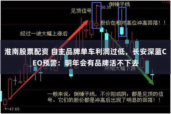 淮南股票配资 自主品牌单车利润过低，长安深蓝CEO预警：明年会有品牌活不下去