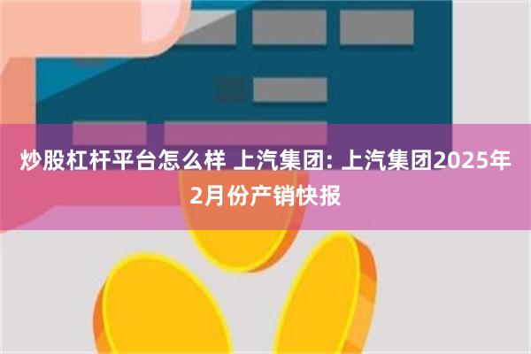 炒股杠杆平台怎么样 上汽集团: 上汽集团2025年2月份产销快报