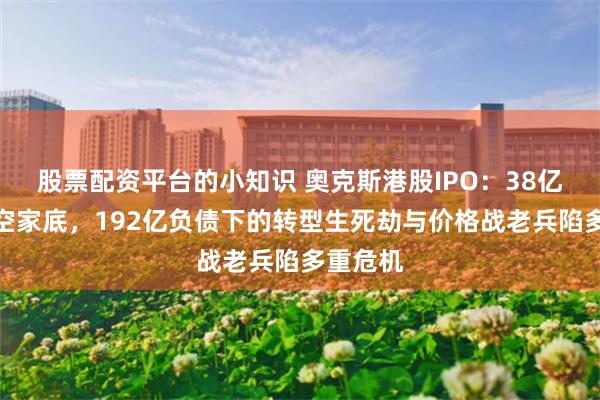 股票配资平台的小知识 奥克斯港股IPO：38亿分红掏空家底，192亿负债下的转型生死劫与价格战老兵陷多重危机