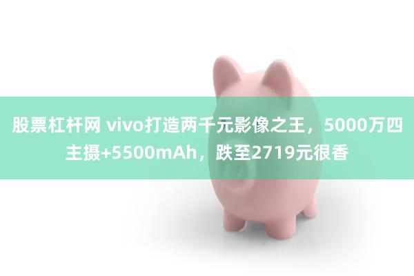 股票杠杆网 vivo打造两千元影像之王，5000万四主摄+5500mAh，跌至2719元很香