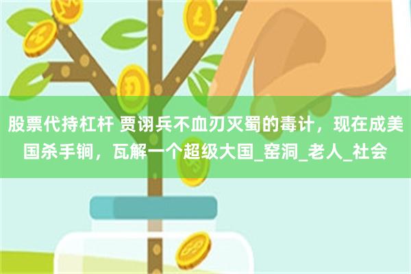 股票代持杠杆 贾诩兵不血刃灭蜀的毒计，现在成美国杀手锏，瓦解一个超级大国_窑洞_老人_社会