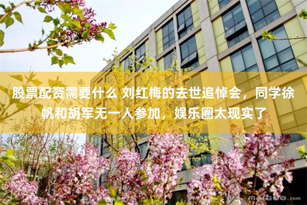 股票配资需要什么 刘红梅的去世追悼会，同学徐帆和胡军无一人参加，娱乐圈太现实了